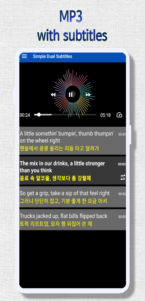 Dual Subtitle - Video Player screenshot 4