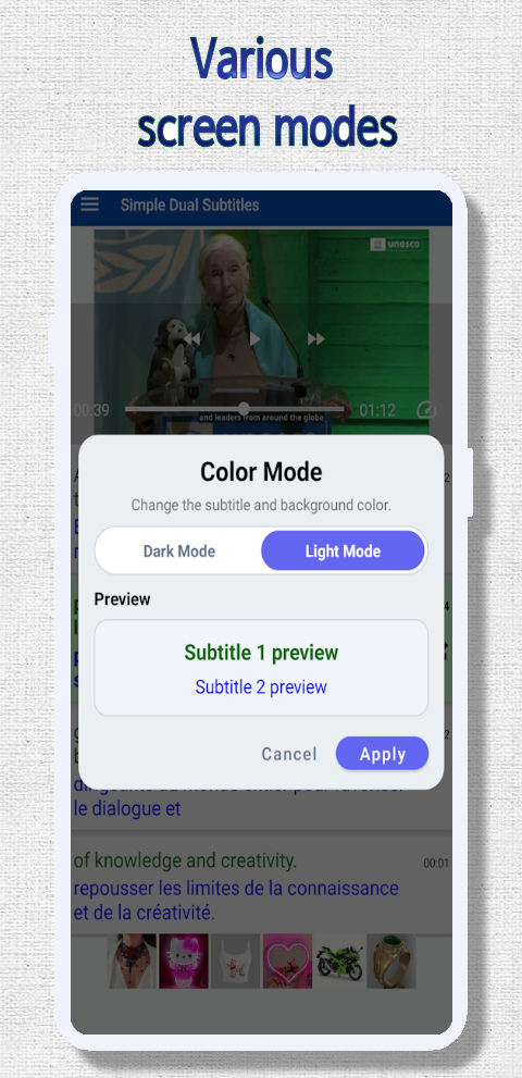 Dual Subtitle - Video Player screenshot 7