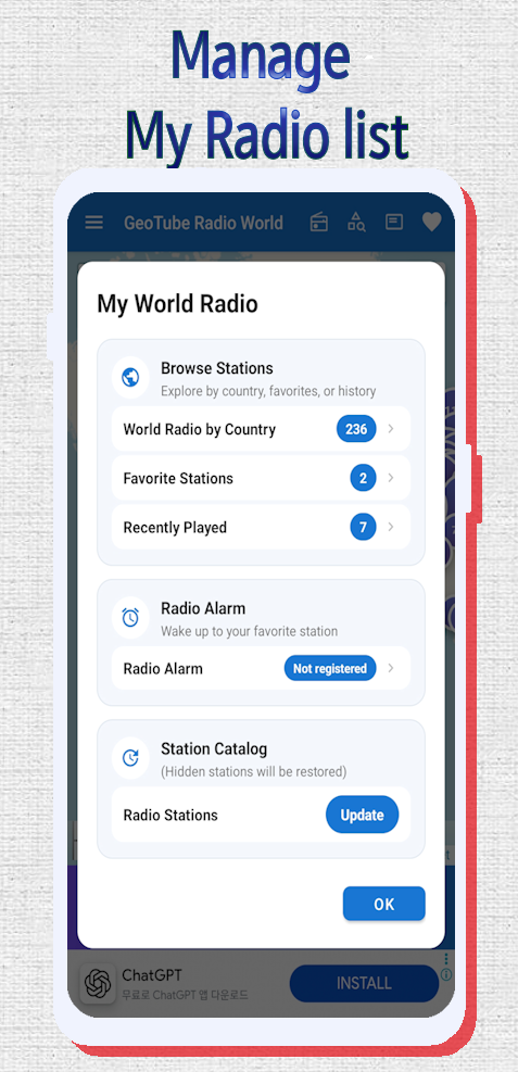 GeoTube Radio World screenshot 8